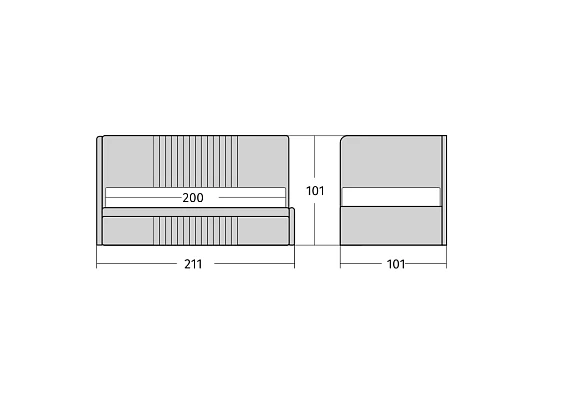 Диван Stich L (Стич Л)